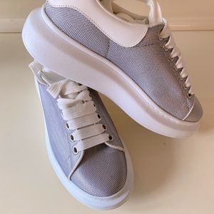 Alexander McQueen lilac purple platform sneakers